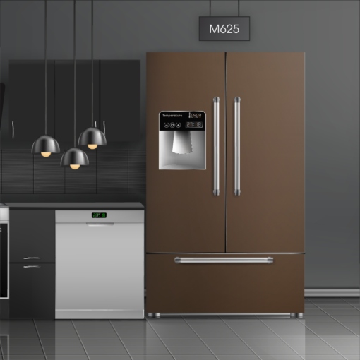 טפט לציפוי מקרר חום M625 בצבעי חום בסגנון חלקים